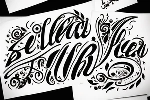 The letters SEL tattoo idea