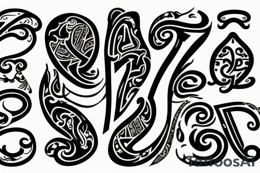 The letters SEL tattoo idea