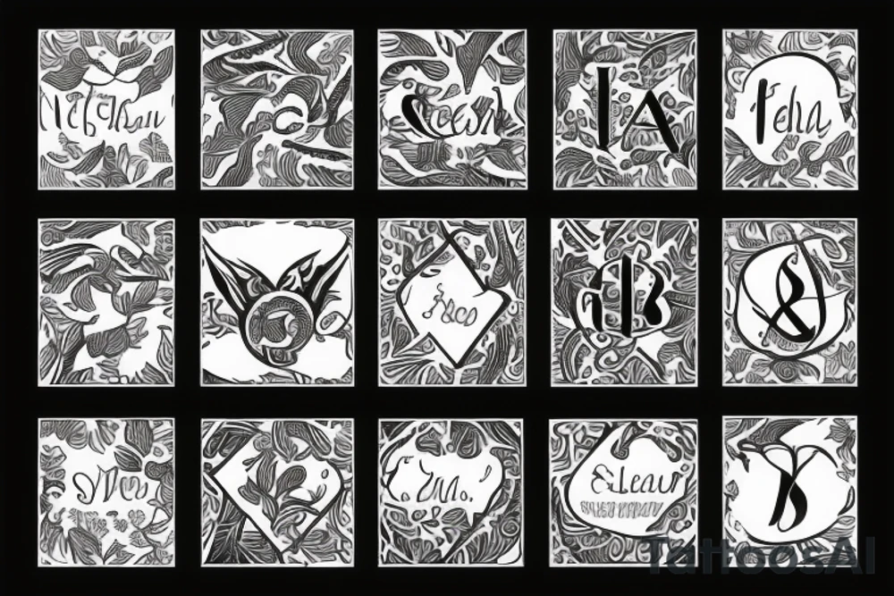 The letters SEL tattoo idea