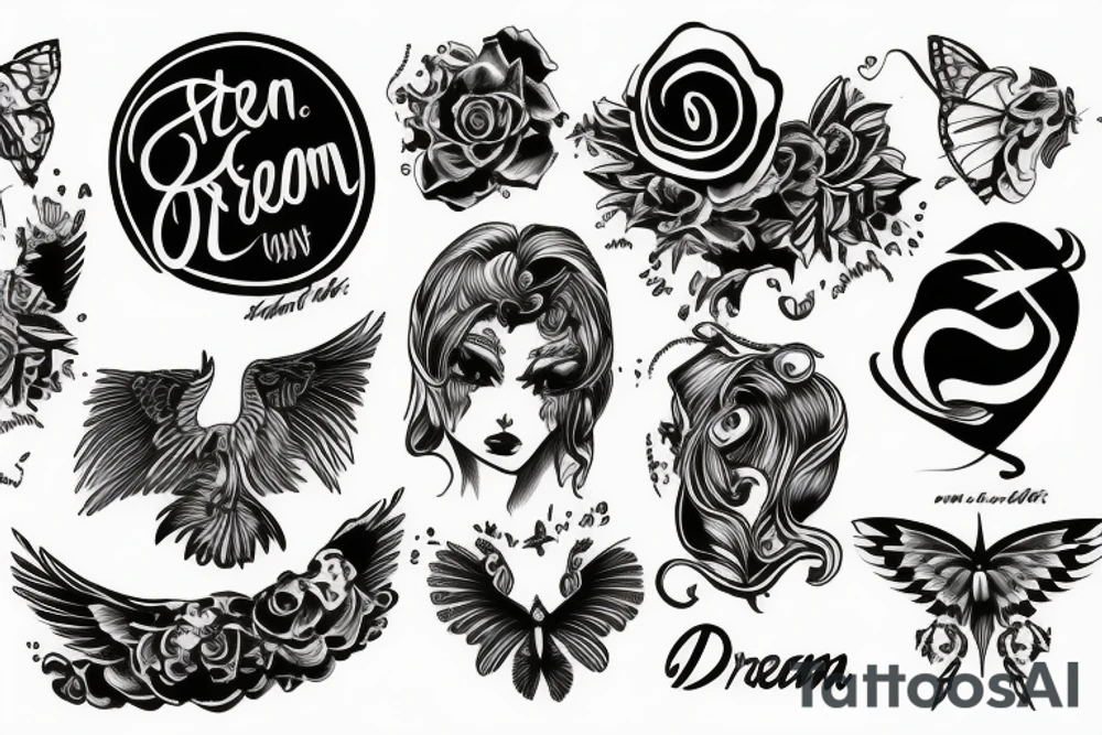 Text: Dream On tattoo idea
