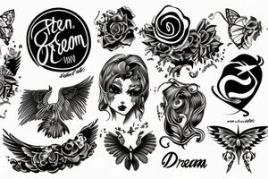 Text: Dream On tattoo idea