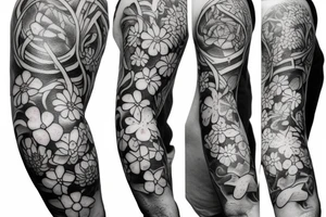 Wildflowers under heaven tattoo idea