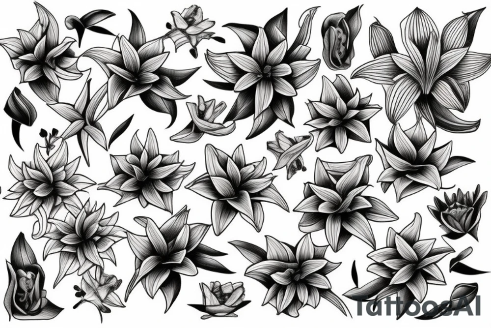 lilies tattoo idea