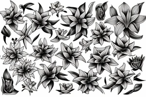 lilies tattoo idea