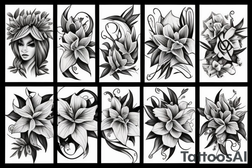 lilies tattoo idea