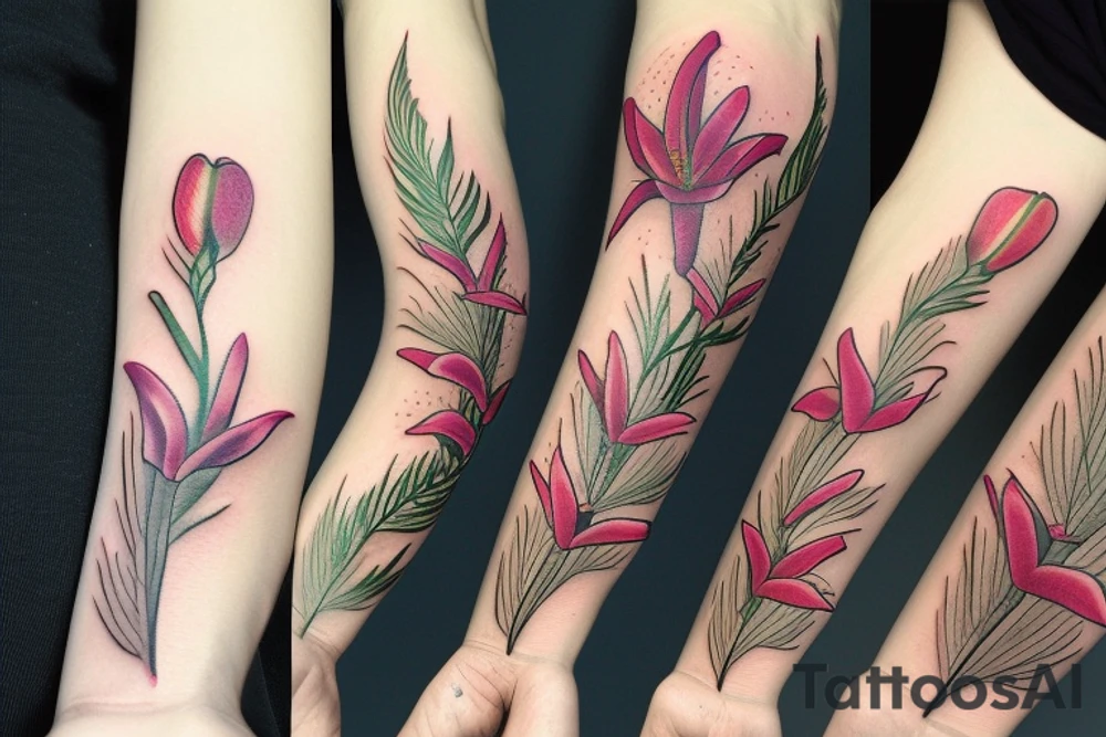 lilies tattoo idea