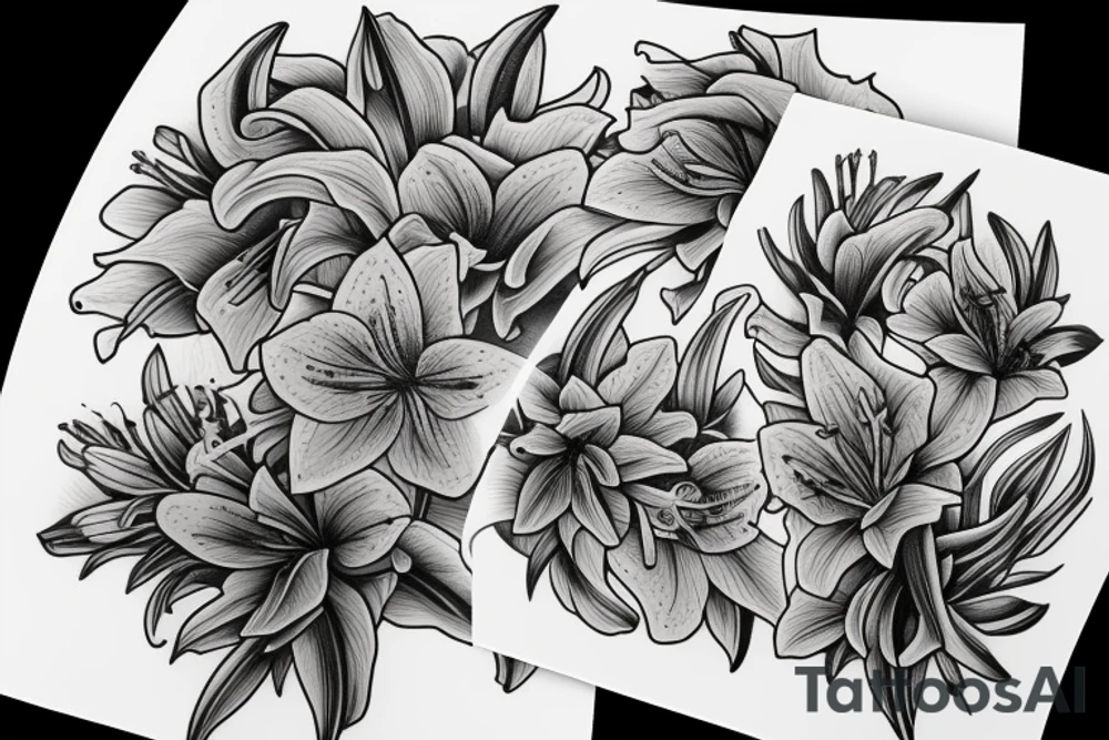 lilies tattoo idea