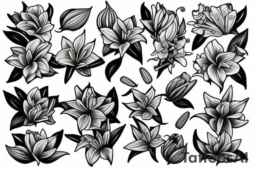 lilies tattoo idea