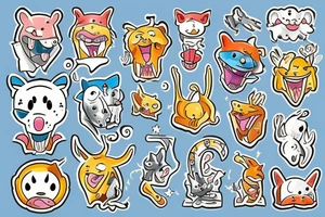 funny animals tattoo idea
