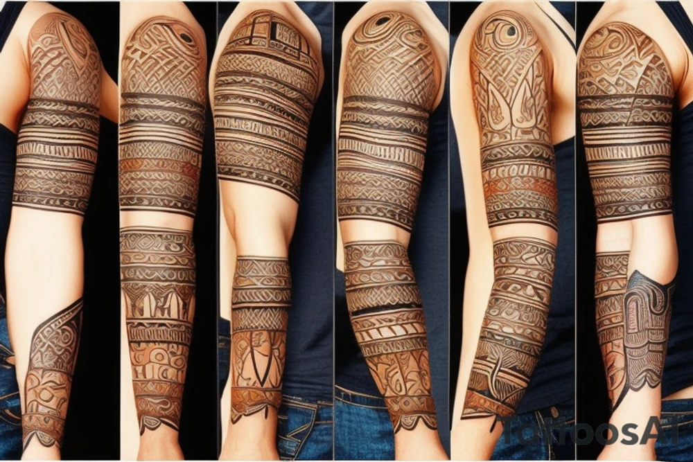 Cool tattoo arm sleeve tattoo idea