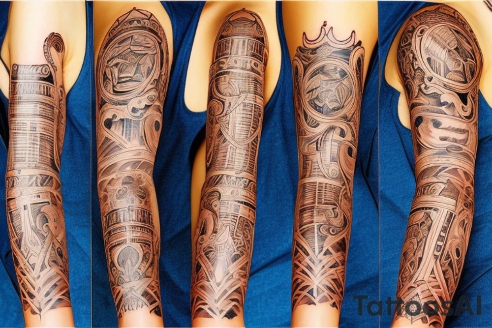 Cool tattoo arm sleeve tattoo idea