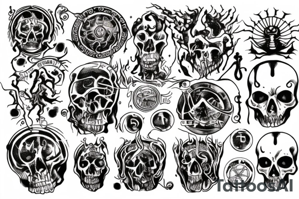 Dante's 9 circles of hell (Inferno) tattoo idea
