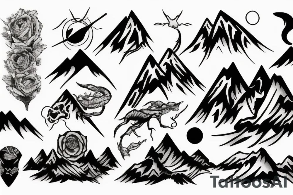 mountain tattoo idea