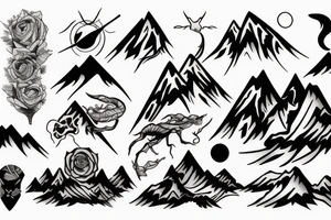 mountain tattoo idea