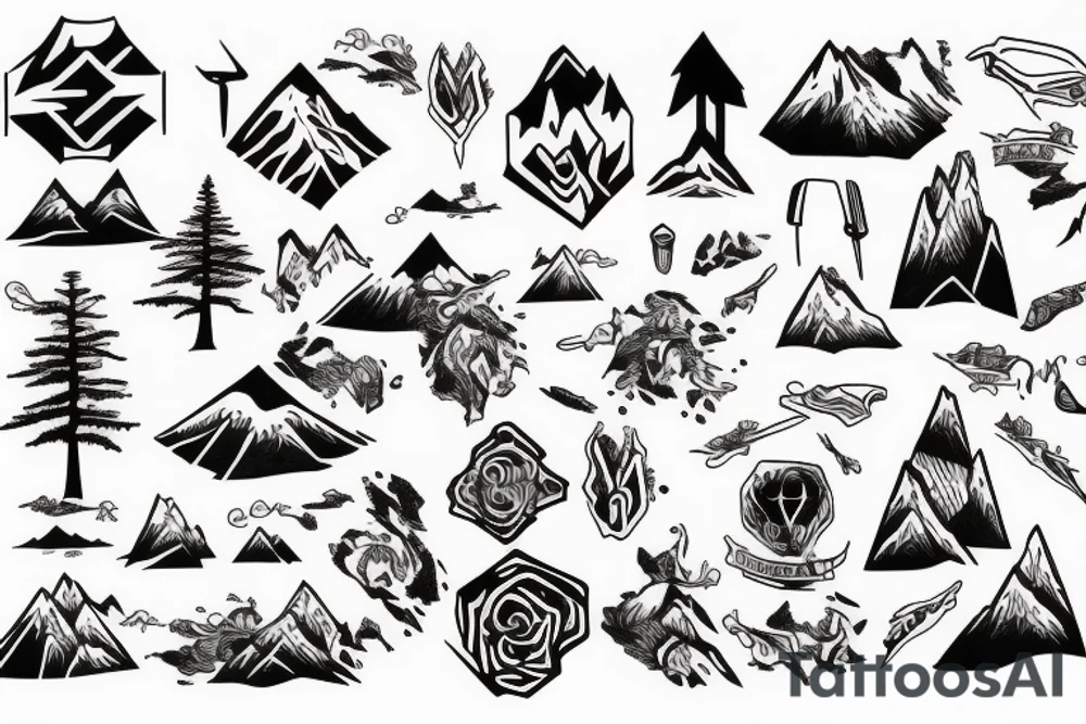 mountain tattoo idea