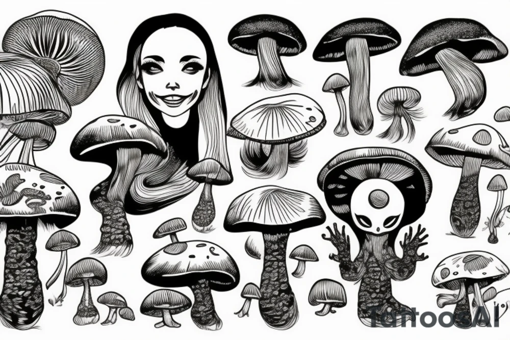 Mushroom tattoo idea
