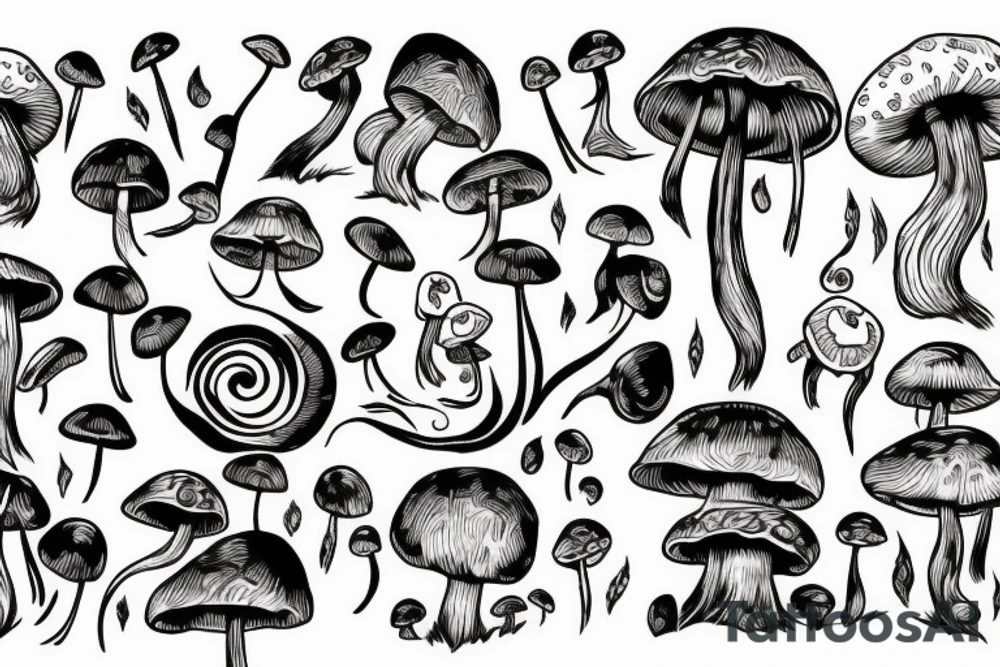 Mushroom tattoo idea