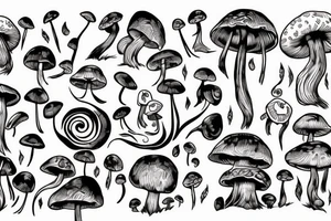 Mushroom tattoo idea