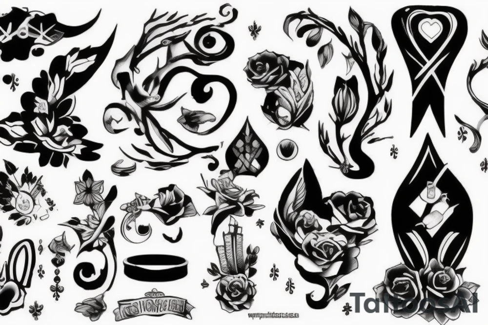 Деньги оружие стиль наркотики tattoo idea