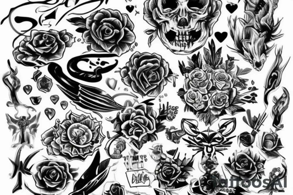 Деньги оружие стиль наркотики tattoo idea