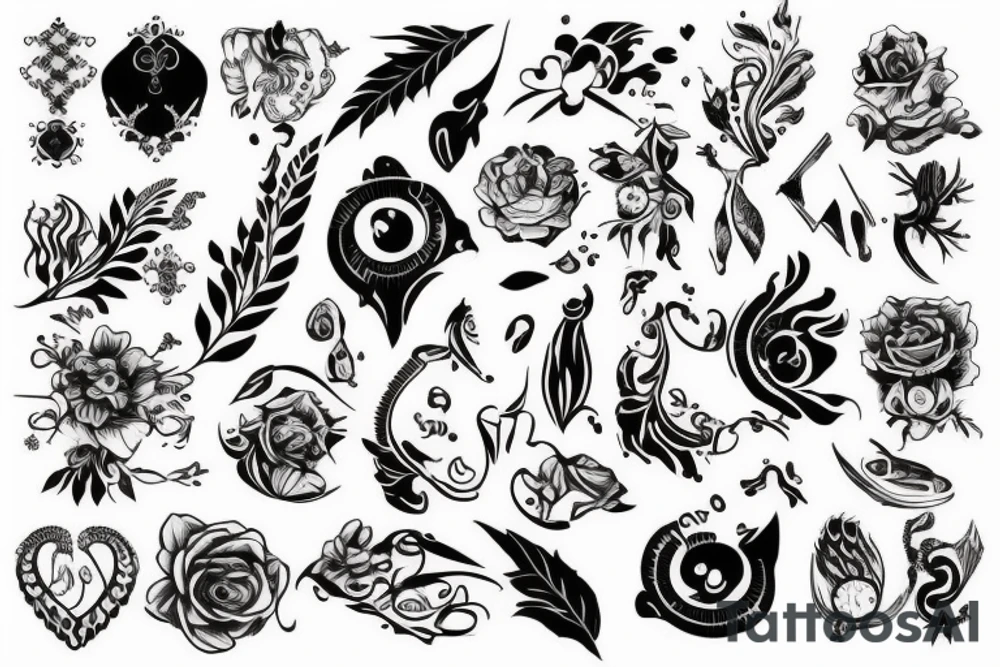 Деньги оружие стиль наркотики tattoo idea