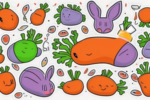 Pixel background gradient.  Carrot, rabbit, 313, Chem1st tattoo idea