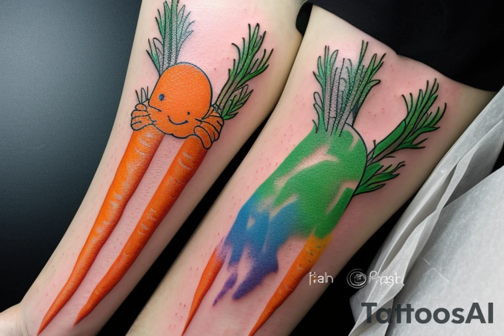 Pixel background gradient.  Carrot, rabbit, 313, Chem1st tattoo idea