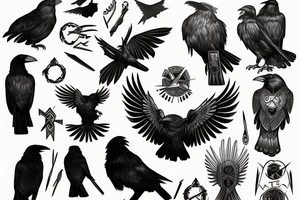 Odin and his raven tattoo idea