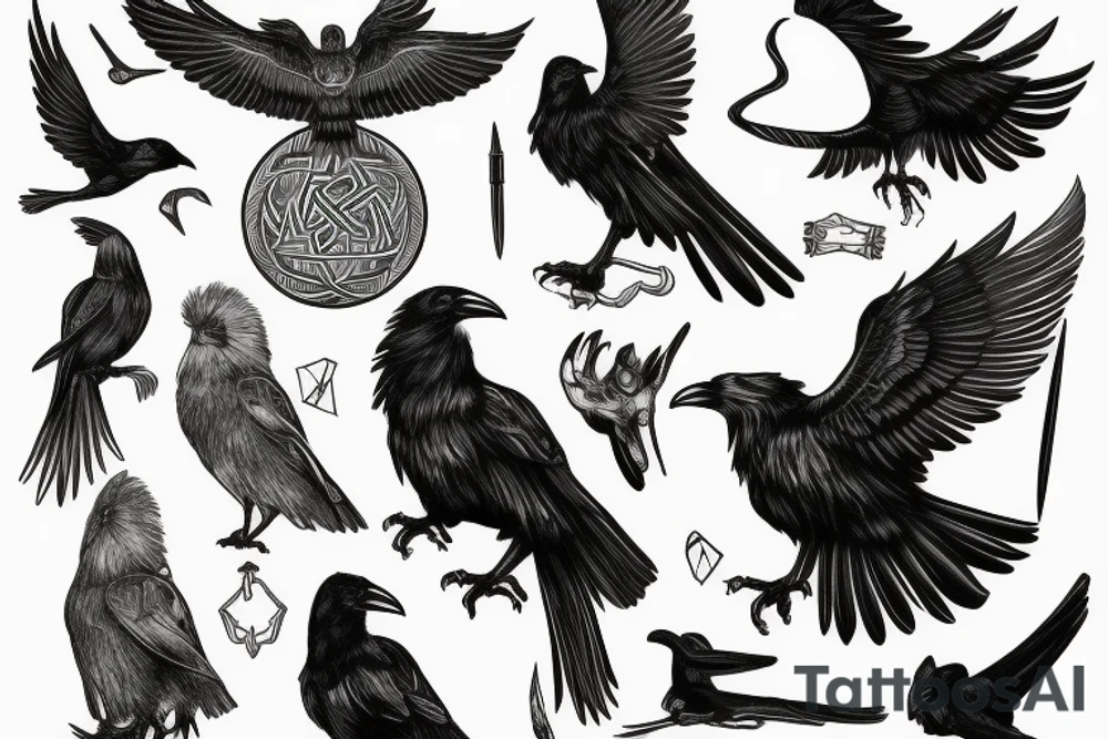 Odin and his raven tattoo idea