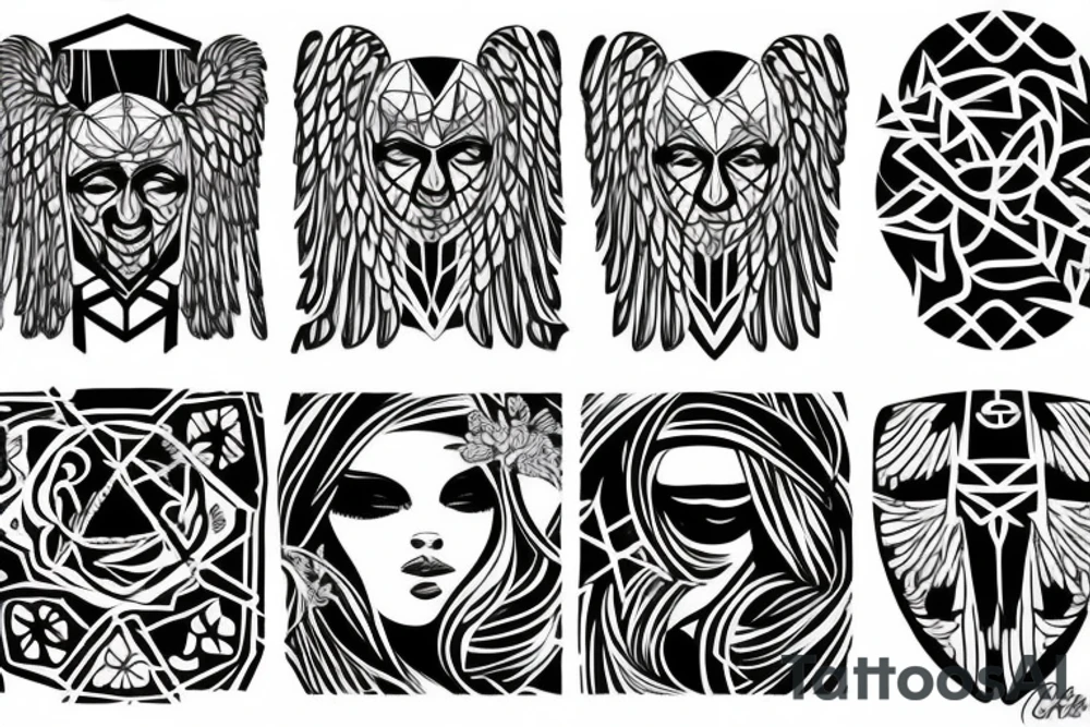 Angel tattoo idea