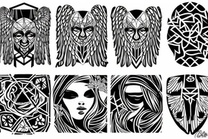 Angel tattoo idea