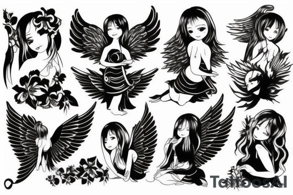 Angel tattoo idea