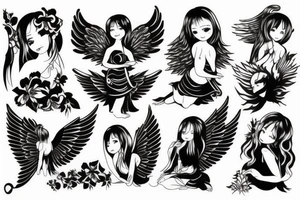 Angel tattoo idea