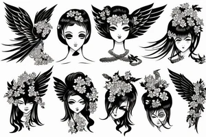 Angel tattoo idea