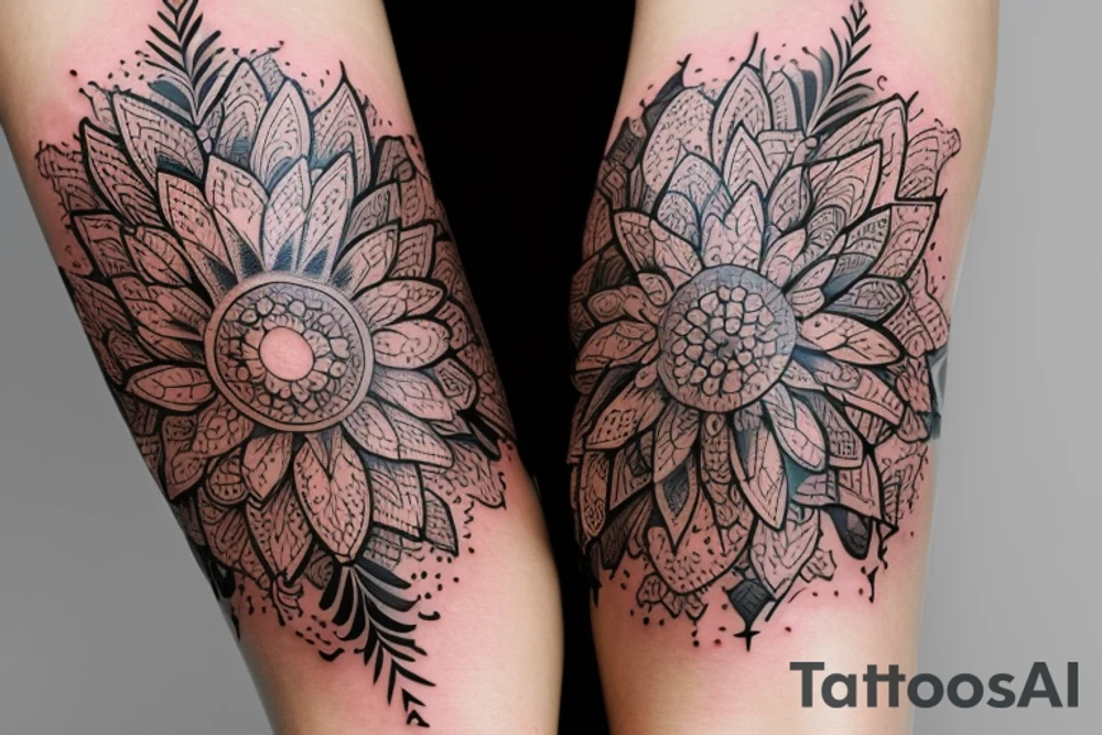 Валькнут. Каждый треугольник стерт больше чем предыдущий tattoo idea