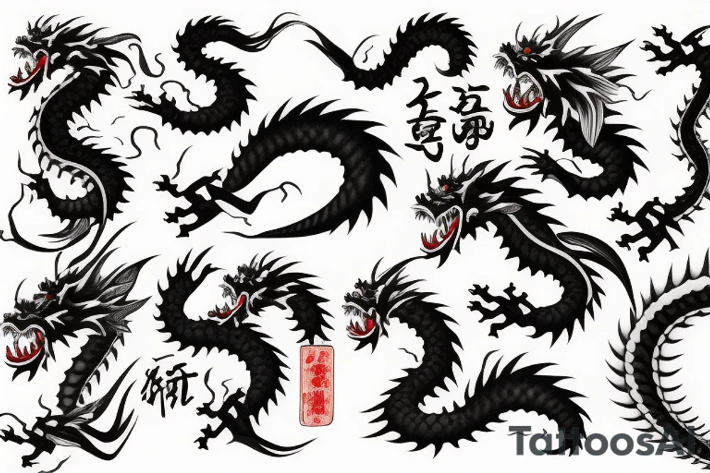 Japanese dragon tattoo idea