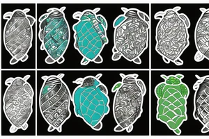 Sea Turtle aesthetic tattoo idea