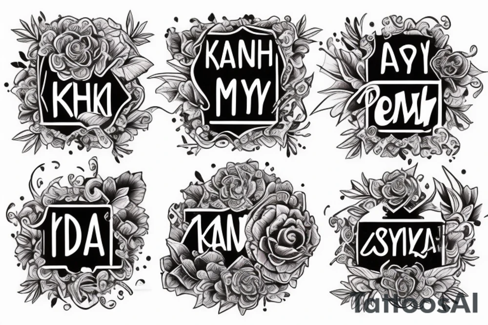 My Father Name "Kanchu" tattoo idea
