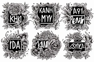 My Father Name "Kanchu" tattoo idea
