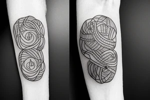 The Letter K & H together tattoo idea