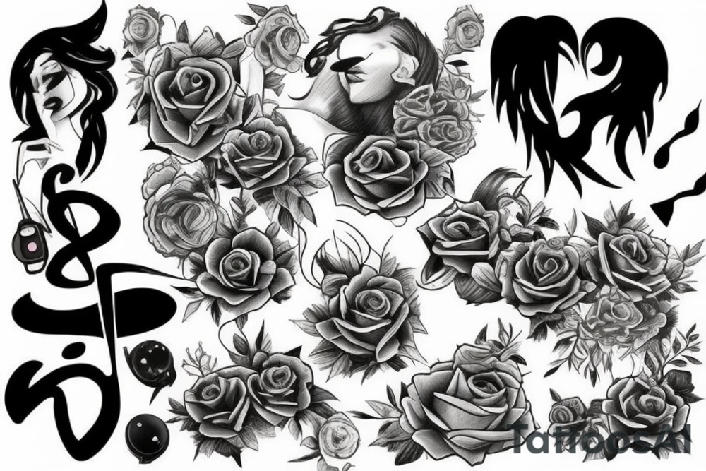 Мusic tattoo idea