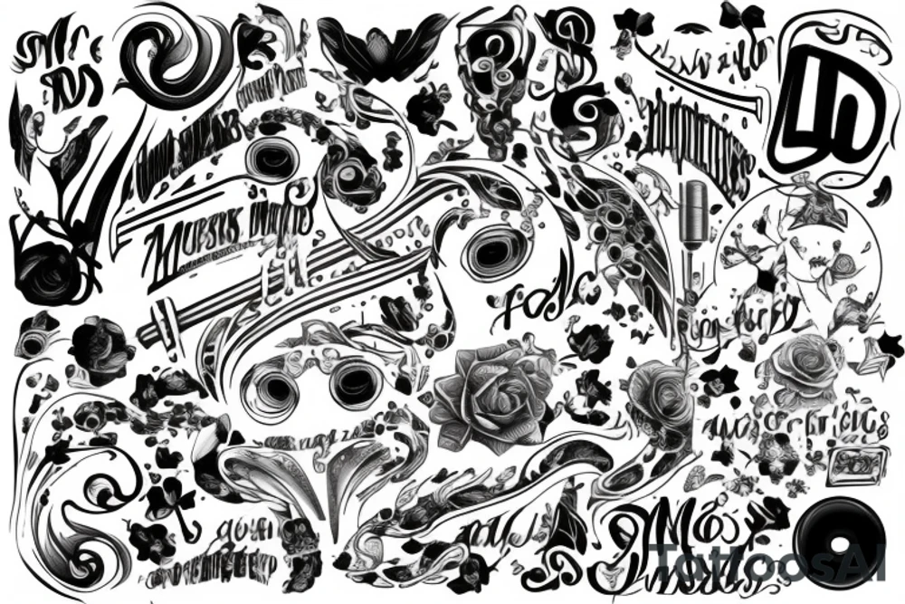 Мusic tattoo idea