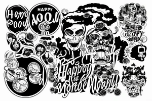 alone against the world but happy, money, power tattoo idea