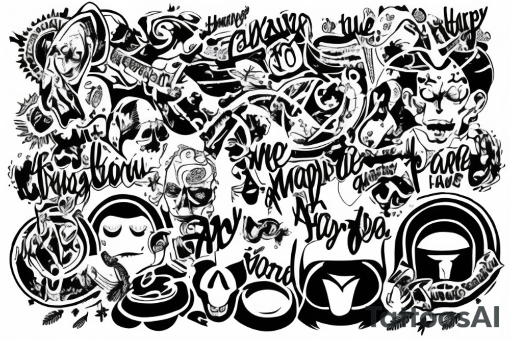 alone against the world but happy, money, power tattoo idea