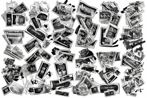 Money drugs loyalty tattoo idea