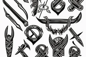 Ukrainian trident tattoo idea