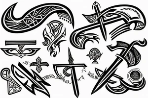 Ukrainian trident tattoo idea