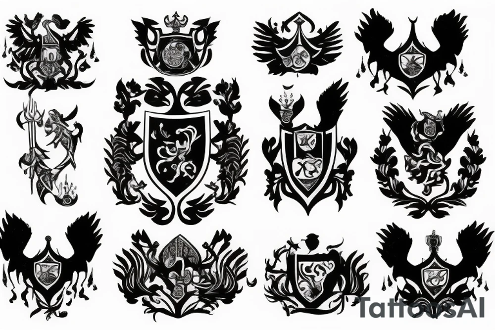 Coat of arms of Ukraine tattoo idea