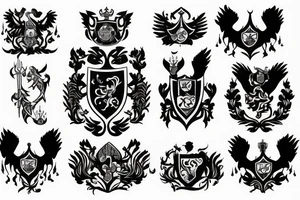 Coat of arms of Ukraine tattoo idea