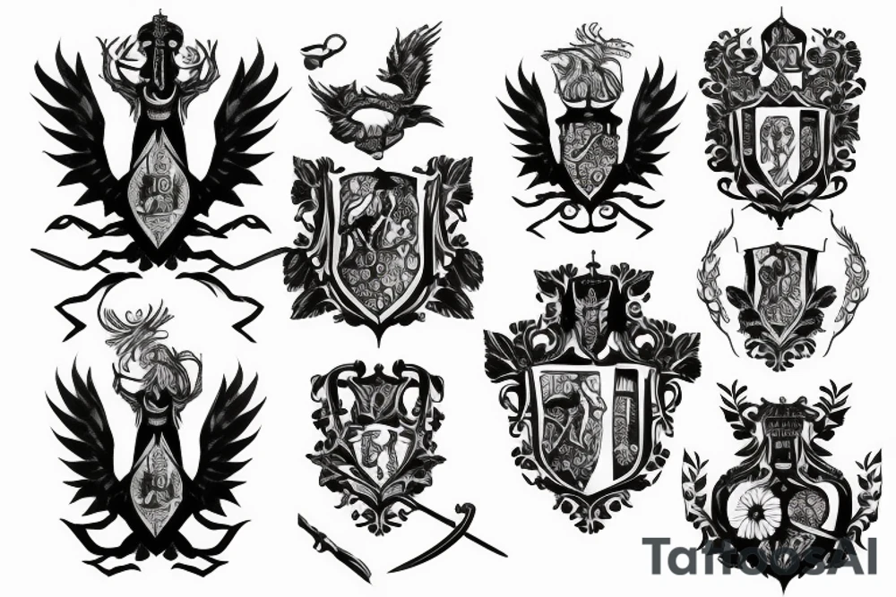 Coat of arms of Ukraine tattoo idea